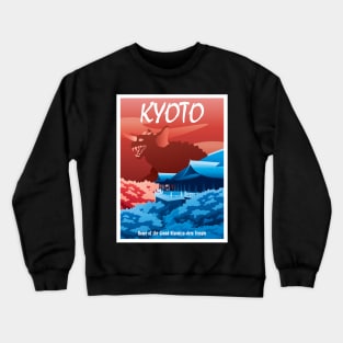 Kyoto Travel Poster Crewneck Sweatshirt
